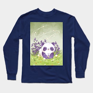 Lavender Panda Long Sleeve T-Shirt